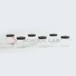Clear Glass Jar with Screw Cap - Pack of 10
